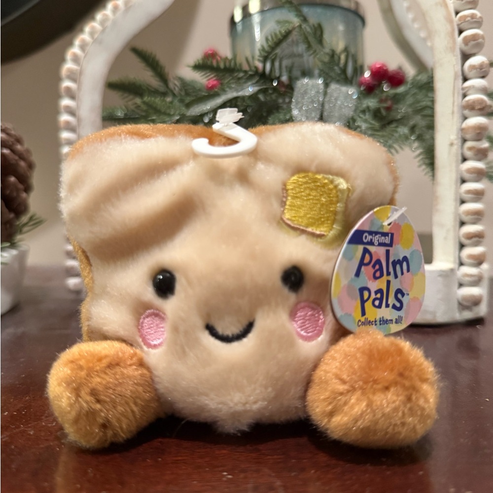 Palm Pals Toast Plush Toy - Cream and Brown